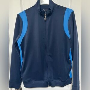 #81 NY Collection Navy and royal blue warmup Jacket